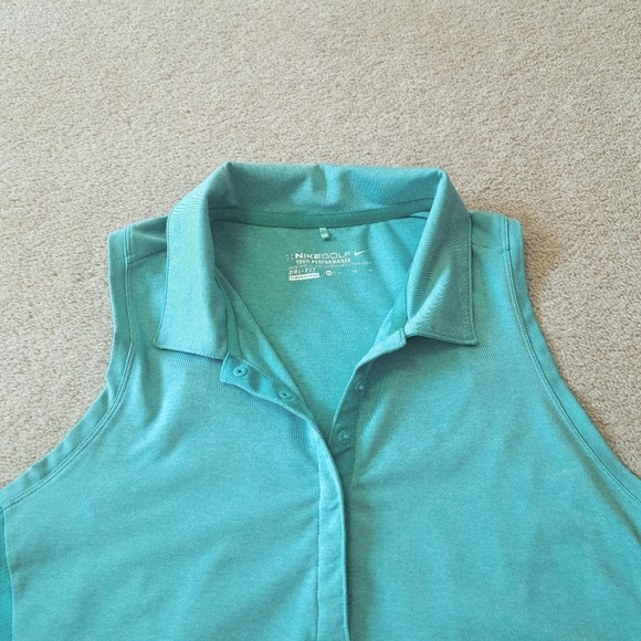 Nike Golf Tour Performance Sleeveless Shirt Women's Size XL Teal Green Dri-Fit - Picture 4 of 10
